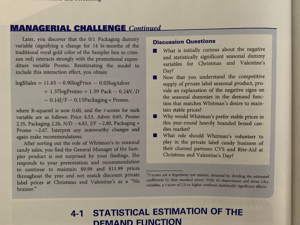 Please read the managerial challenge and answer