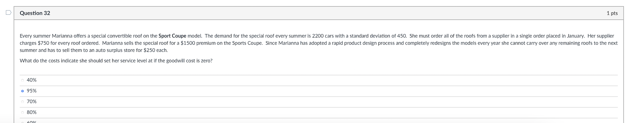 The options are randomly ticked for now. U