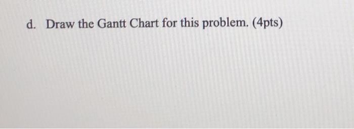 Consider the network described in the table