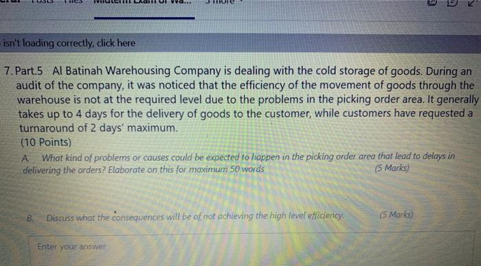 ... isn't loading correctly, click here 7. Part.5