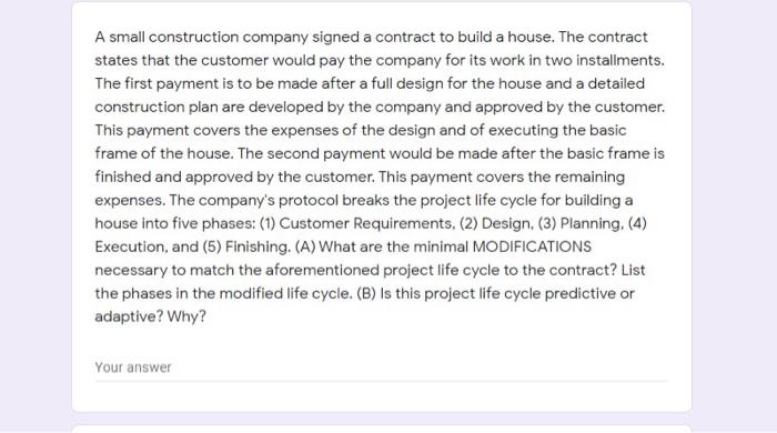 subject : project managment please I need answer