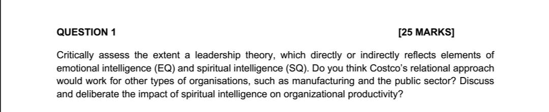 READ THE CASELET BELOW AND ANSWER ALL QUESTIONS