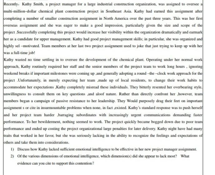 Could someone help me with the c ase study