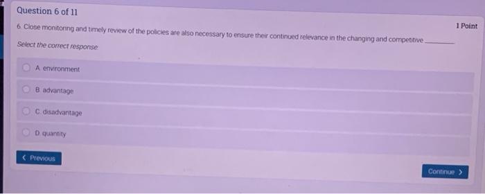 Question 7 of 11 7 Another approach is by
