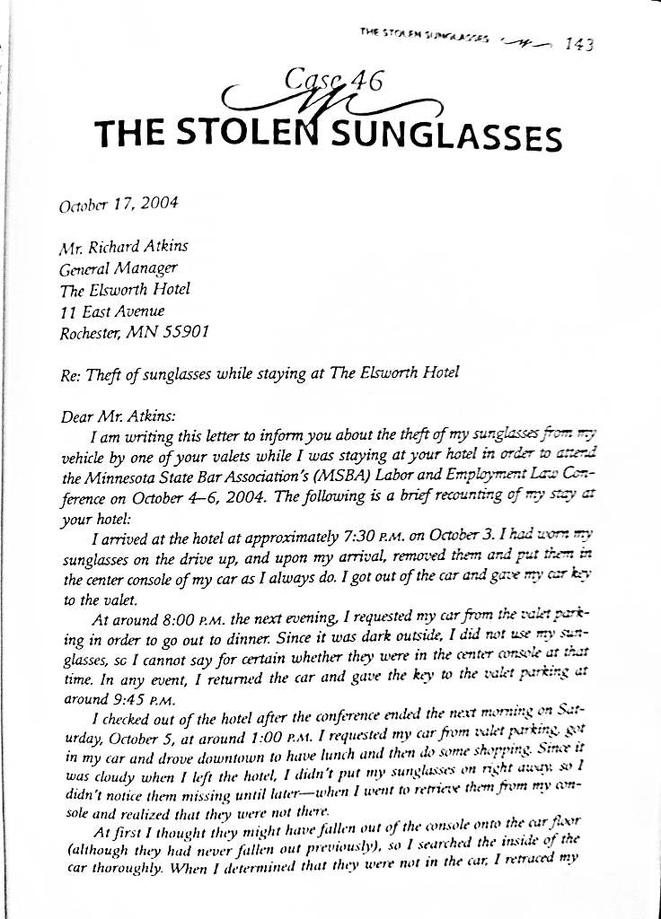 THE STOLEM SWAT 1143 -46 THE STOLEN SUNGLASSES CA