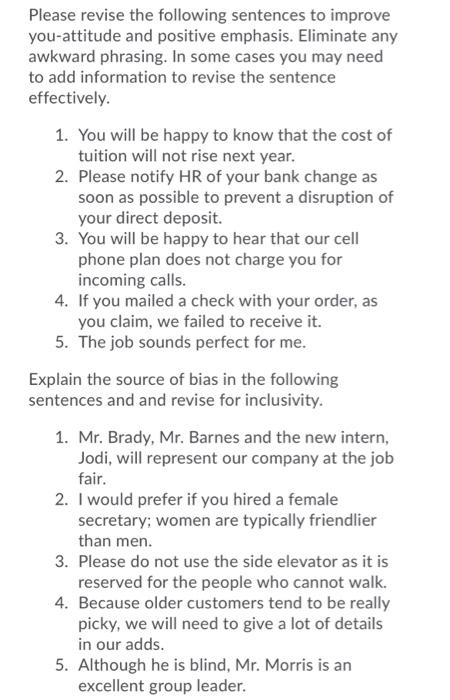 Subject- workplace communications Please revise