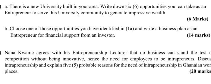 a. There is a new University built in your area.