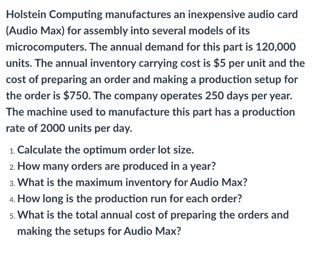Holstein Computing manufactures an inexpensive