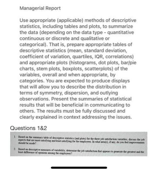 please answer the two questions asked (1&2). This