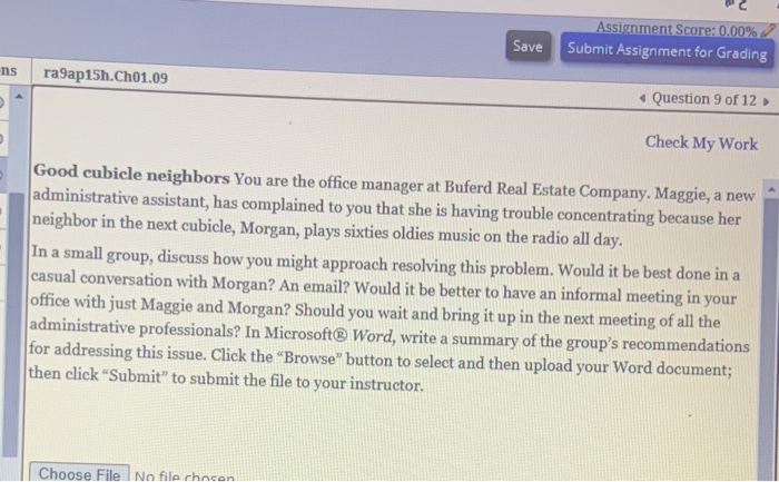 Save Assignment Score: 0.00% Submit Assignment