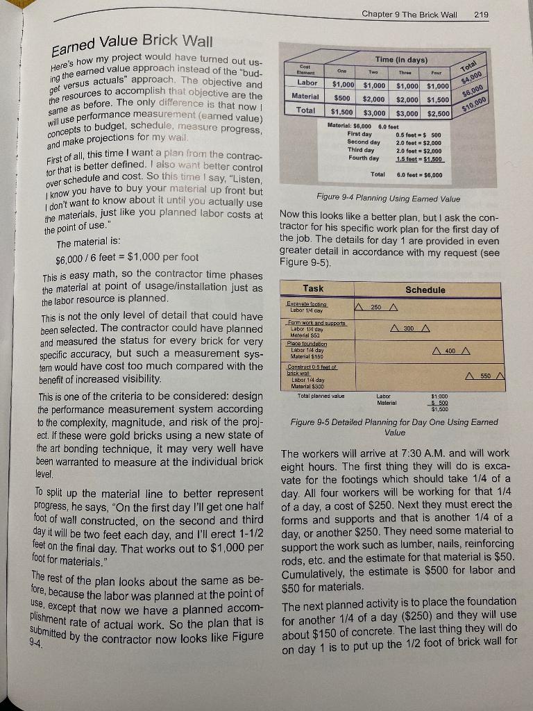 The Brick Wall - Case Study 9.1 Scenario: It is