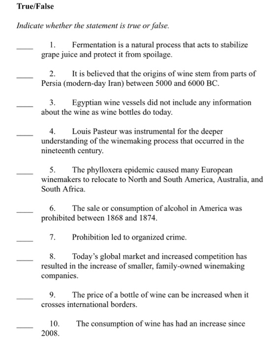 need help answering 1-25 True/False Indicate