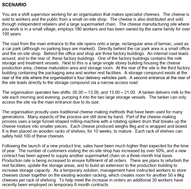 Kindly Answer Task 5 SCENARIO You are a shift