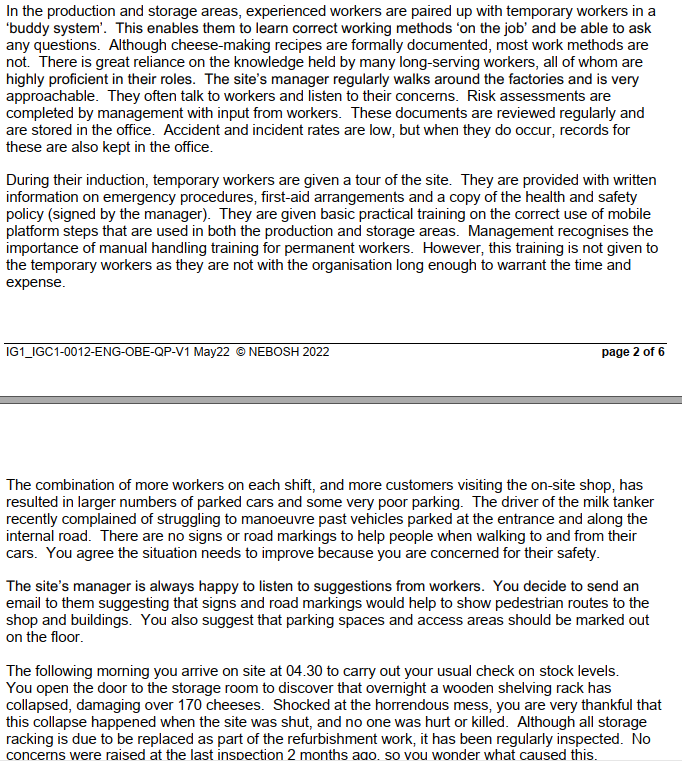 Kindly Answer Task 5 SCENARIO You are a shift