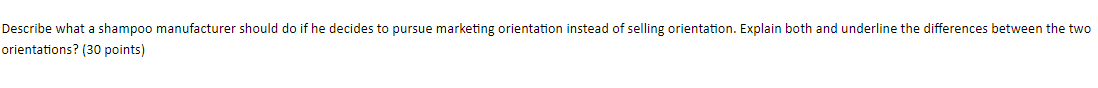 Describe what a shampoo manufacturer should do if