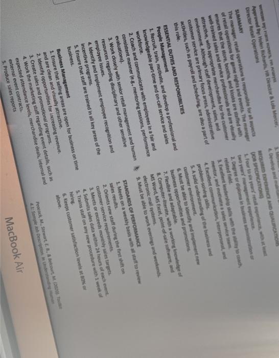 Identify three topics on which you would provide