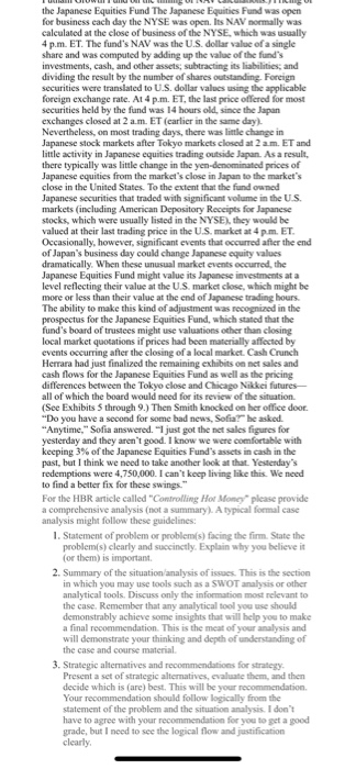 PROBLEM SOLVING Controlling Hot Money As Sofia