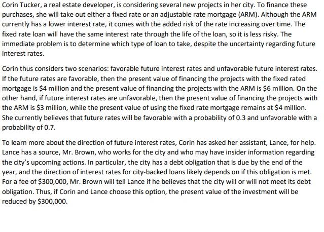 Corin Tucker, a real estate developer, is