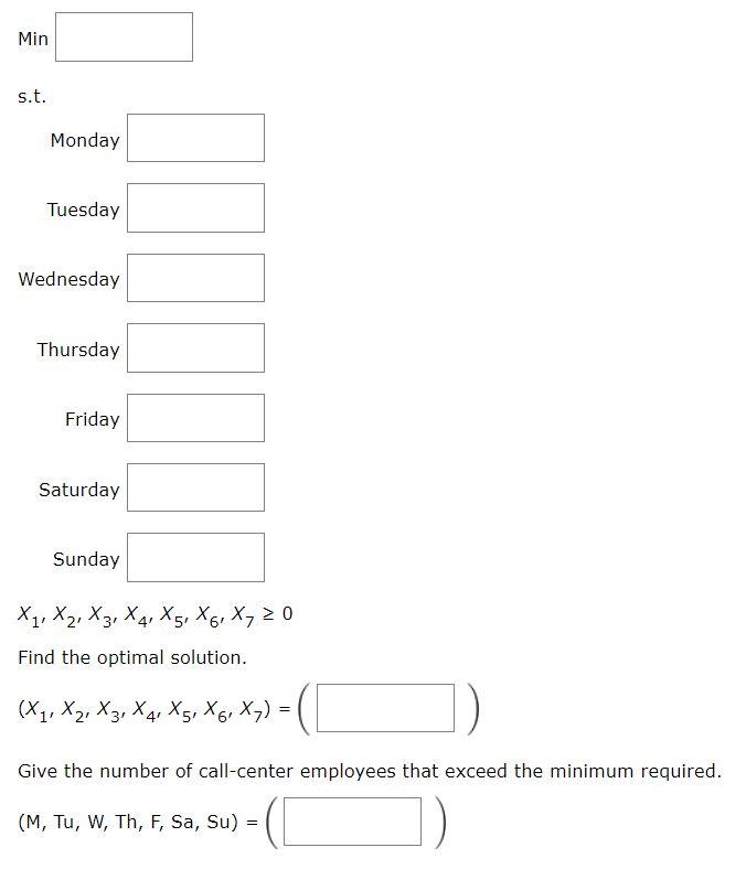 A linear programming computer package is needed.