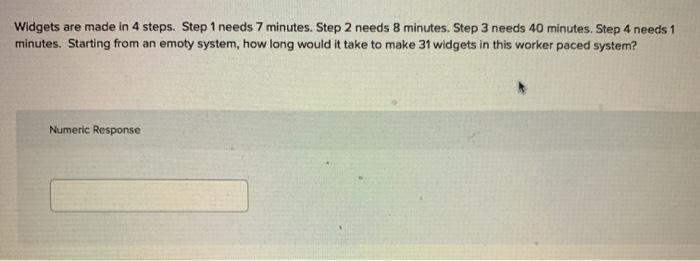 Widgets are made in 4 steps. Step 1 needs 7