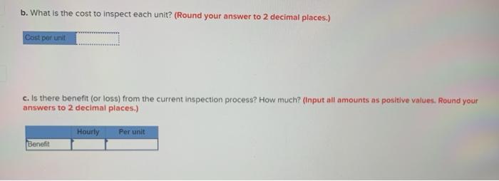 A company currently using an inspection process