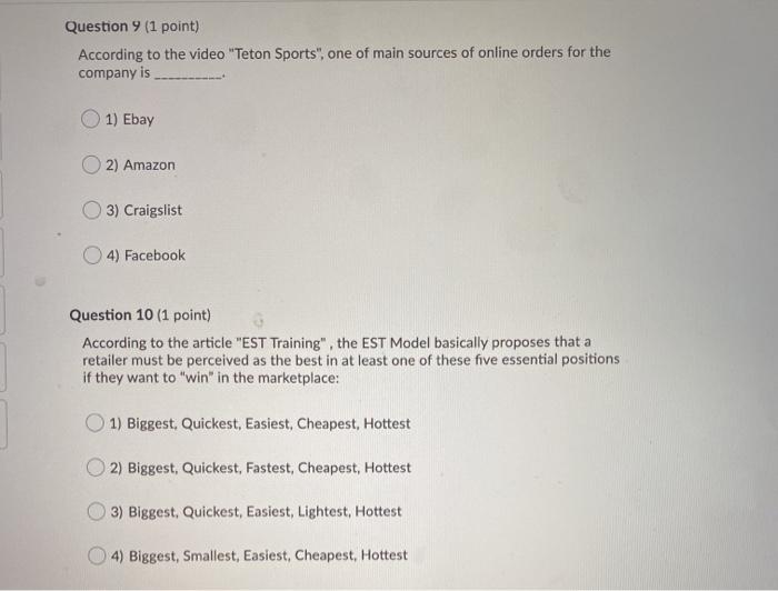 Links for the questions