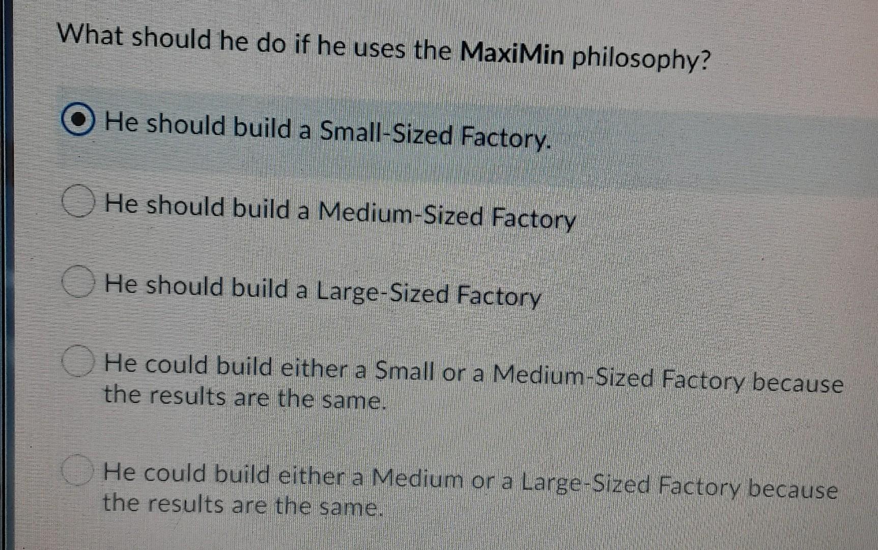 Consider a manager who is in the process of