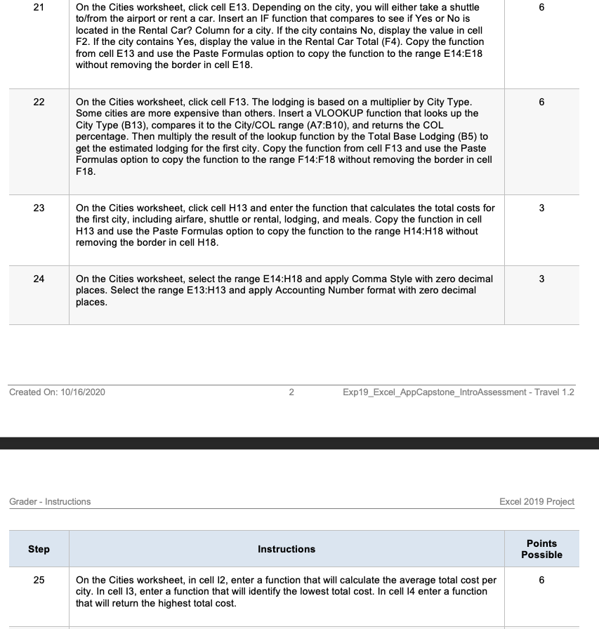 Exp19_Excel_AppCapstone_Intro Assessment_Travel
