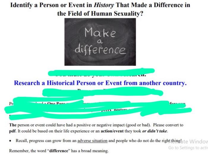 please i need a story one page document Identify