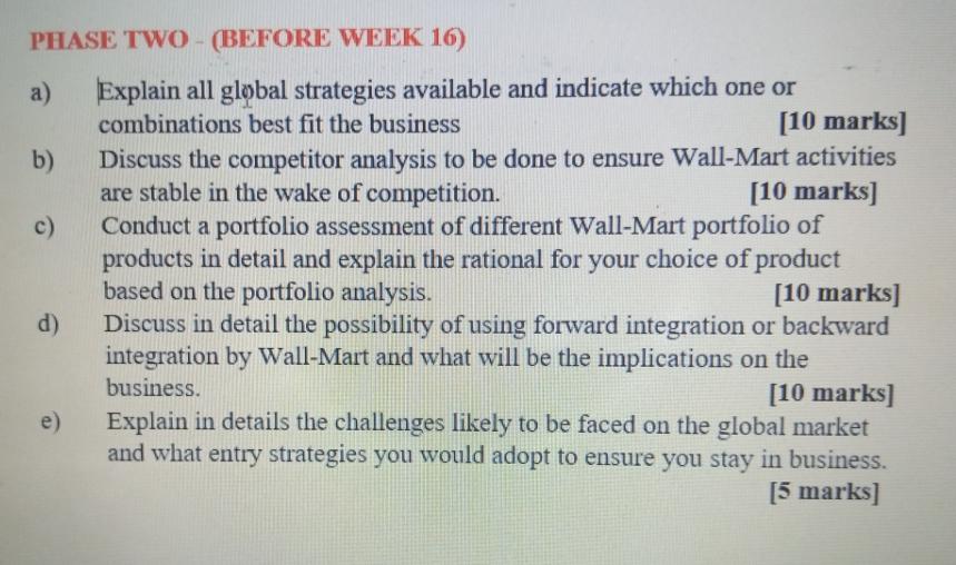 Project title: The Walmart Case: Project