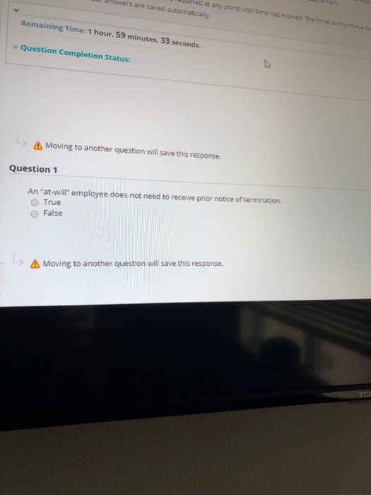 ed at any point until time has expired. The time