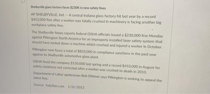 Shelbyville glass factory faces $230K in new