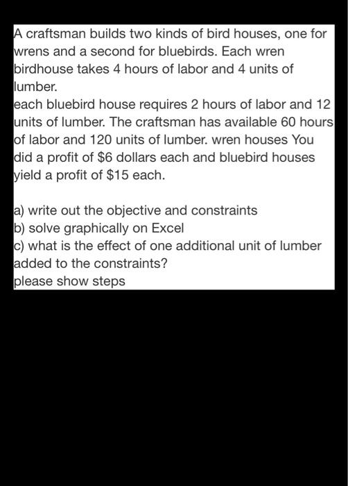 please show how you get the calculations as well.