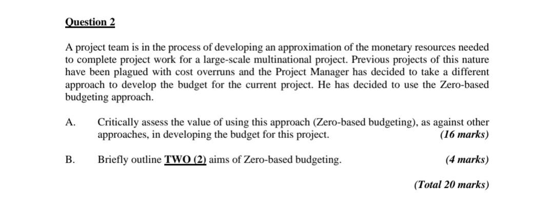 A project team is in the process of developing an