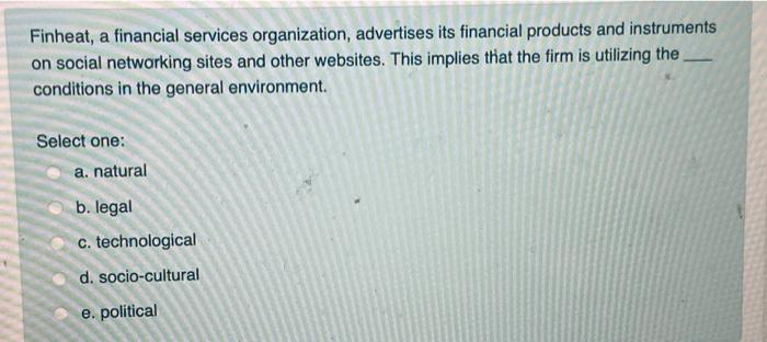 Socio-cultural conditions in the general