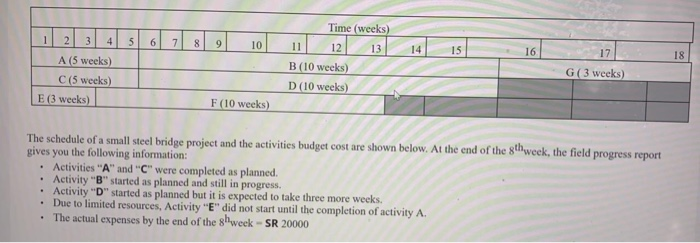 Time (weeks) 1 2 3 4 5 6 7 8 9 10 11 12 13 14 15