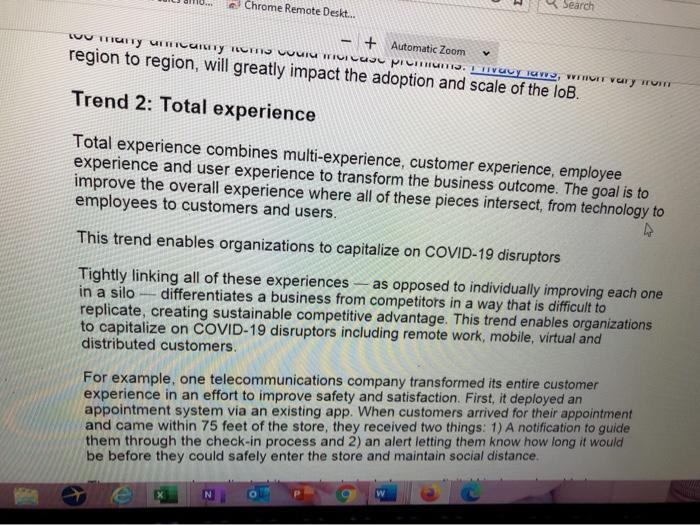 Please describe the current technology components