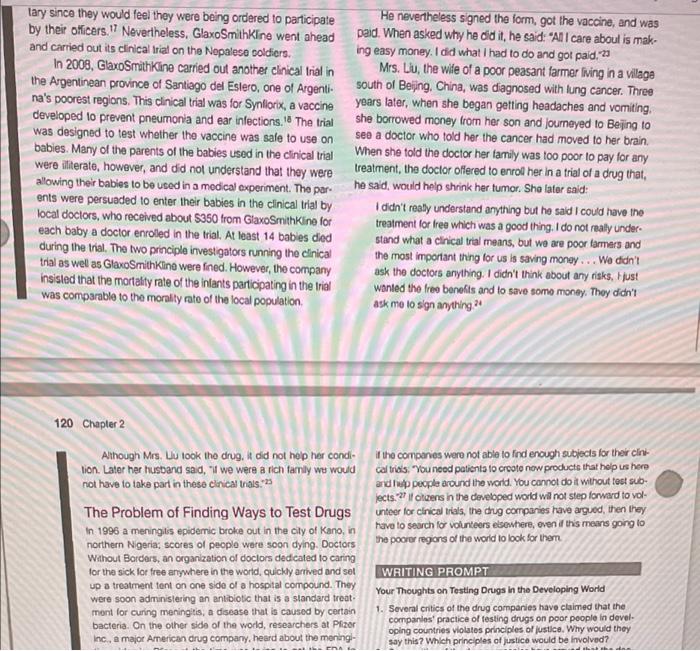 Case Study 2.2: Testing Drugs in the Developing