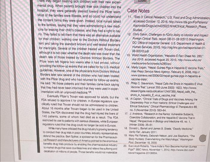 Case Study 2.2: Testing Drugs in the Developing