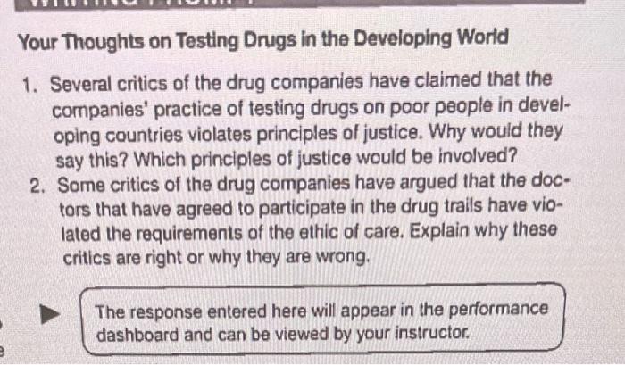 Case Study 2.2: Testing Drugs in the Developing