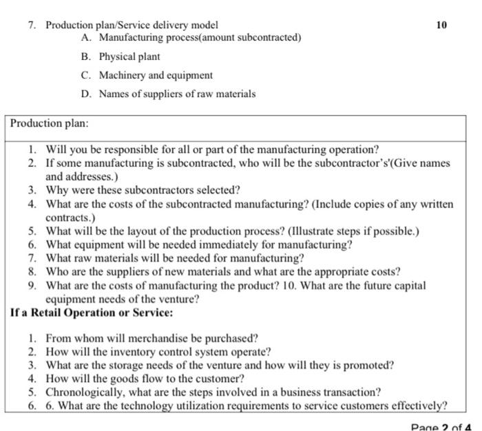 it is a business plan outline for a website that