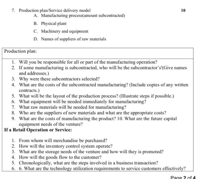 it is a business plan outline for a website that