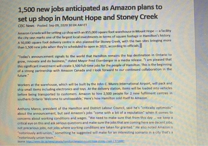 1,500 new jobs anticipated as Amazon plans to set