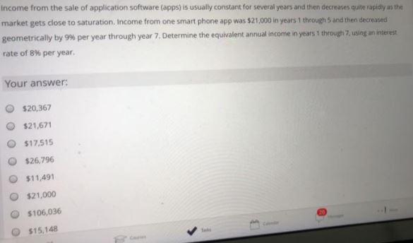 income from the sale of application software