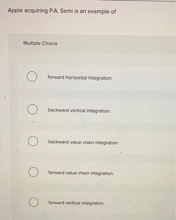 Apple acquiring P.A. Semi is an example of