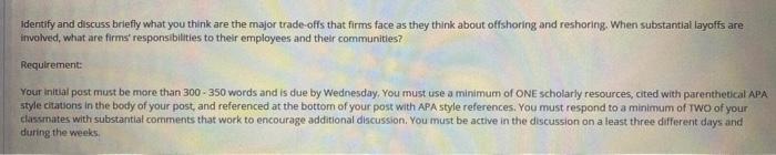 Please and thank you identify and discuss briefly