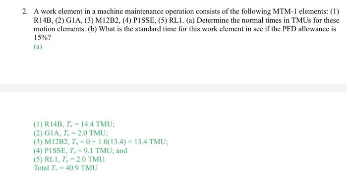 how is the TMU value determined? if I do have