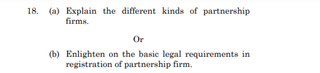 either (a) or (b) in about 300 words. 18. (a)