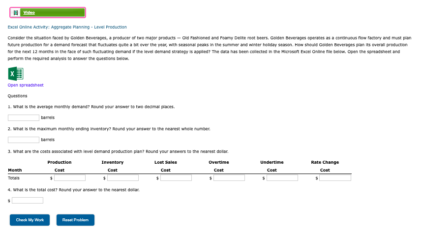 Consider the situation faced by Golden Beverages,