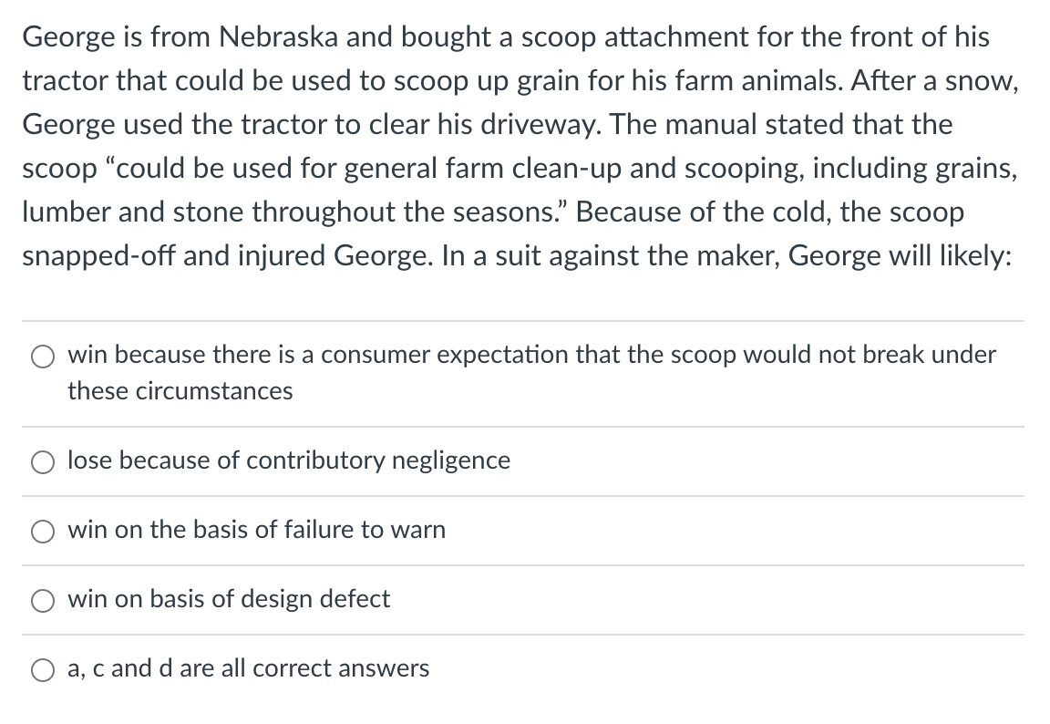 tractor that could be used to scoop up grain for